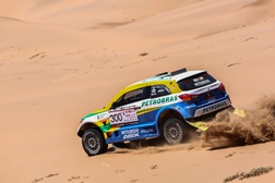 Carlos Sousa e Paulo Fiuza, da Equipe Mitsubishi Petrobras, seguem em 1º no Atacama Rally