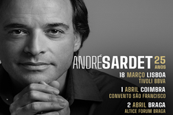 André Sardet celebra 25 anos de carreira ao vivo