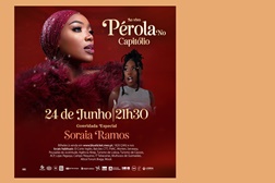 Pérola no Capitólio dia 24 de Junho - Soraia Ramos é a primeira convidada