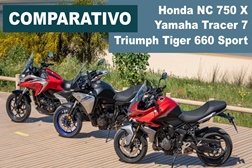 O Video do Comparativo Triumph Tiger 660 Sport vs Yamaha Tracer 7 vs Honda NC 750 X