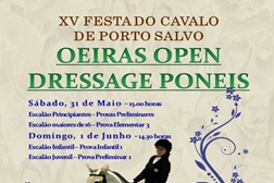 1º OPEN OEIRAS DRESSAGE PONEIS na Festa do Cavalo de Porto salvo