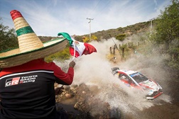 Toyota Yaris WRC de Ogier vence o Rali do México - Toyota lidera campeonato de fabricantes com 21 pontos.