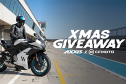 CFMOTO e AXXIS celebram o Natal com vários giveaways exclusivos para motociclistas
