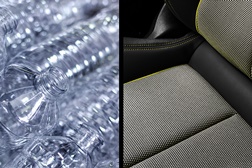 Da garrafa ao tecido: revestimento dos bancos no novo Audi A3 - Produzido à base de garrafas de plástico recicladas