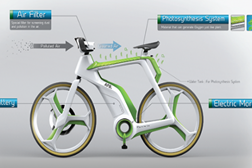 Uma bicicleta que ajuda a purificar o ar