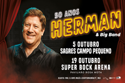 Herman José celebra os 50 anos de carreira em Lisboa e no Porto - Acompanhado pela Big Band