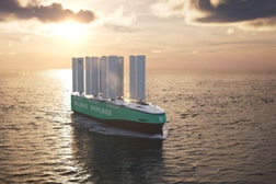 Volvo Cars em projeto pioneiro para criar navio de transporte movido a energia eólica - Procurar transporte marítimo de automóveis com emissões zero
