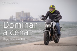 Teste Bajaj Dominar 400 - Dominar a cena