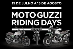 Moto Guzzi Riding Days trazem test rides e muitas ofertas!