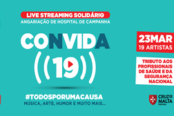 “CONVIDA 19”: Artistas unem-se para ajudar a criar um Hospital de Campanha