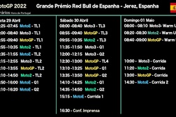 MotoGP, 2022, Grande Prémio Red Bull de Espanha - Horários - Regresso das MotoE