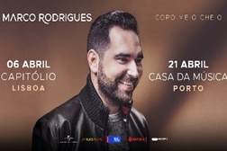 Marco Rodrigues apresenta "Copo Meio Cheio" em Lisboa e no Porto