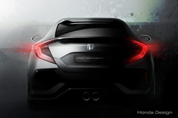 Protótipo do Civic Hatchback em estreia mundial no Salão Automóvel de Genebra de 2016