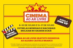 Cinema ao Ar Livre gratuito regressa ao Alegro Castelo Branco