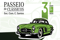 3º passeio de clássicos Mercedes-Benz  Soc. Com. C. Santos com inscrições abertas - Marcada para 21 de Setembro pelo interior do país