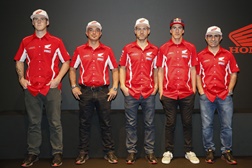 Apresentação da equipa HRC no EICMA