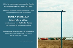 Exposição de fotografia de Paola Di Bello no Instituto Italiano de Cultura de Lisboa 