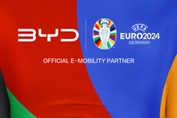 BYD é o Parceiro Oficial e Parceiro Oficial da Mobilidade Elétrica do UEFA EURO 2024™ - Primeira vez na história que a UEFA estabelece uma parceria com um fabricante de veículos movidos a novas energias (EV e PHEV)