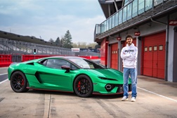 Lamborghini TEMERARIO o teste em pista de Francesco Bagnaia