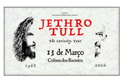 JETHRO TULL regressam a Portugal em 2026 - Coliseu dos Recreios, em Lisboa, a 13 de  Março