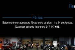 Encerramento para férias