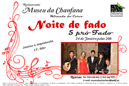 Uma Noite de Fado com o Grupo "5 Pró-Fado" no Restaurante Museu da Chanfana em Miranda do Corvo