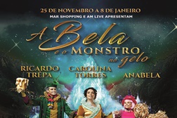 Carolina Torres, Anabela, RIcardo Trêpa e Diogo Faria em "A Bela e o Monstro no Gelo" - Este Natal no MAR Shopping Matosinhos