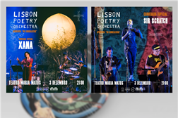 Lisbon Poetry Orchestra convida Xana (Rádio Macau) e Sir Scratch para concerto Maria Matos - Grupo lança novo single "Atuação Escrita"
