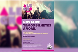Alegro Alfragide tem 50 bilhetes para oferecer para o nos alive´23 - No dia 1 de julho, a partir das 10h00