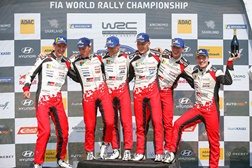 Rali da Alemanha: Toyota coloca os três Yaris WRC no pódio - Resultado histórico