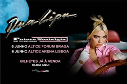 Dua Lipa em Portugal: Bilhetes à venda para os concertos de Braga e Lisboa