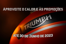Aproveite o calor e as promoções da Triumph Motorcycles