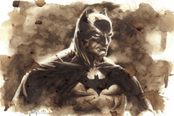 Batman - Pintura em café /©Juapi