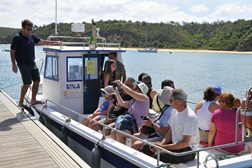 Passeios de barco no Rio Mira entre Vila Nova de Milfontes e Odemira