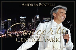 Andrea Bocelli celebra 10.º aniversário de “Concerto: One Night in Central Park”