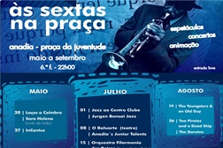 "Às Sextas na Praça" estão de volta a Anadia