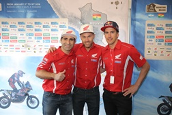 Paulo Gonçalves, Michael Metge e Joan Barreda