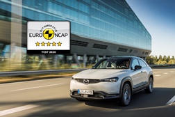 Mazda MX-30 com avaliação “5 Estrelas” da Euro NCAP - 91% na protecção de adultos e de 87% na de crianças