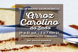 Fins de Semana Gastronómicos do Arroz Carolino do Sado em estreia nos restaurantes de Palmela