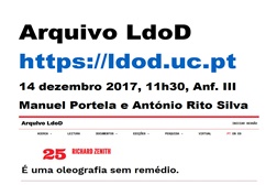 Apresentação do Arquivo LdoD: Arquivo Digital Colaborativo do Livro do Desassossego