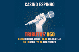 Homenagem a ícones da música no Casino Espinho - Jantares Concerto com boa música e excelente gastronomia