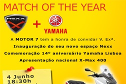 Motor 7 comemora 14º aniversário com a apresentação nacional da Yamaha X-Max 400