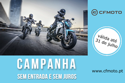 Gama CFMOTO sem entrada e sem juros