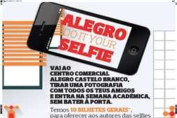 "Do it your selfie" - Alegro e Semana Académica de Castelo Branco lançam desafio