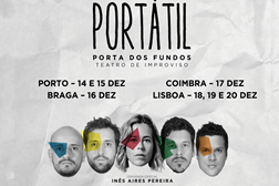 Porta dos Fundos e Inês Aires Pereira juntam-se em palco - Tour nacional com a peça Portátil