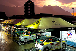 Potência máxima: A infraestrutura de carregamento móvel para a ADAC Opel Electric Rally Cup  - O Corsa Rally Electric é recarregado em menos de 30 minutos