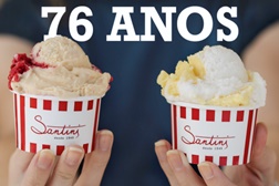 Santini celebra aniversário com promoção especial e sabor exclusivo no dia 28 de setembro - Oferta 2 por 1 em copo e cone pequeno em todas as lojas