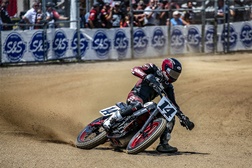Briar Bauman, campeão AMA Flat Track com a Indian em 2019