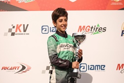 Jovem portuense subiu ao pódio absoluto no arranque do CPK em Viana do Castelo - Guilherme Aguiar conquista primeira vitória na X30 Mini U10