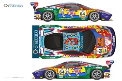 Ferrari Portugal com nova decoração no Estoril Ferrari 458 desenhado por alunos da Fundação O Século